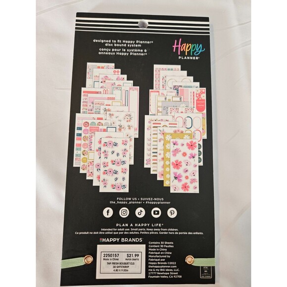 Happy Planner Mom's Fresh Bouquet‎ Value Pack Sticker Book - Picture 2 of 2